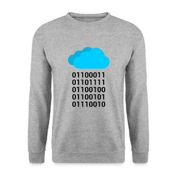 Informatik Geschenk - Unisex Pullover - Weißgrau meliert - Vorne - Alina (178cm) & Michal (187cm)