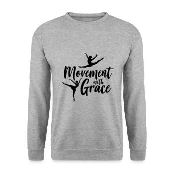ballet - Unisex Sweatshirt - salt & pepper - Front - Alina (178cm) & Michal (187cm)