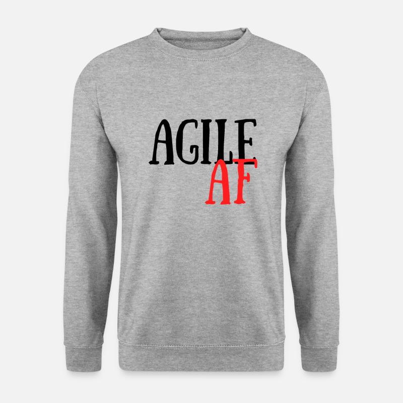 Scrum Agile AF Fun Scrum - Sweat-shirt Unisexe - gris chiné