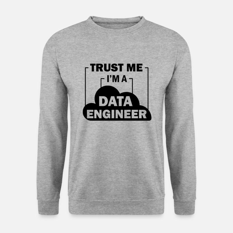 Data Engineer Data Science - Unisex Pullover - Weißgrau meliert