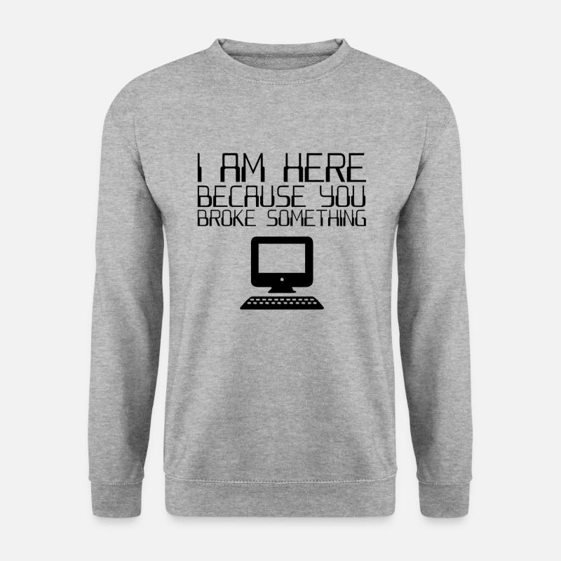 IT Helpdesk It Support - Unisex Sweatshirt - salt & pepper