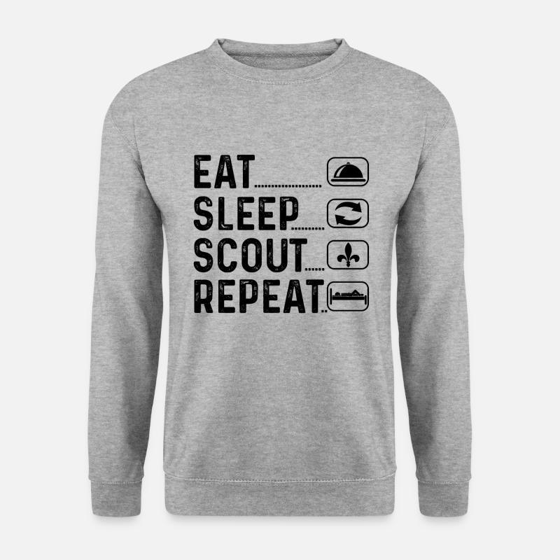 Pfadfinder Geschenk Scout - Unisex Pullover - Weißgrau meliert