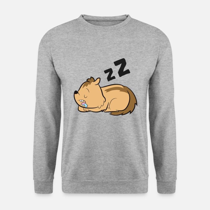 Sleeping Chipmunk Lazy Chipmunk - Unisex Sweatshirt - salt & pepper