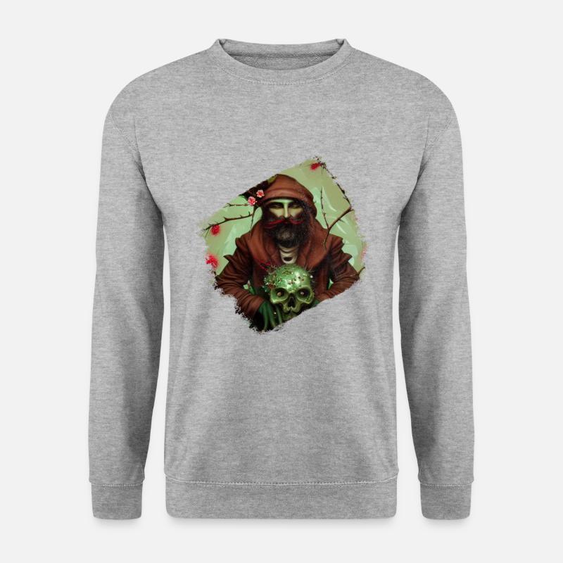 Fantasy Halloween - Unisex Pullover - Weißgrau meliert