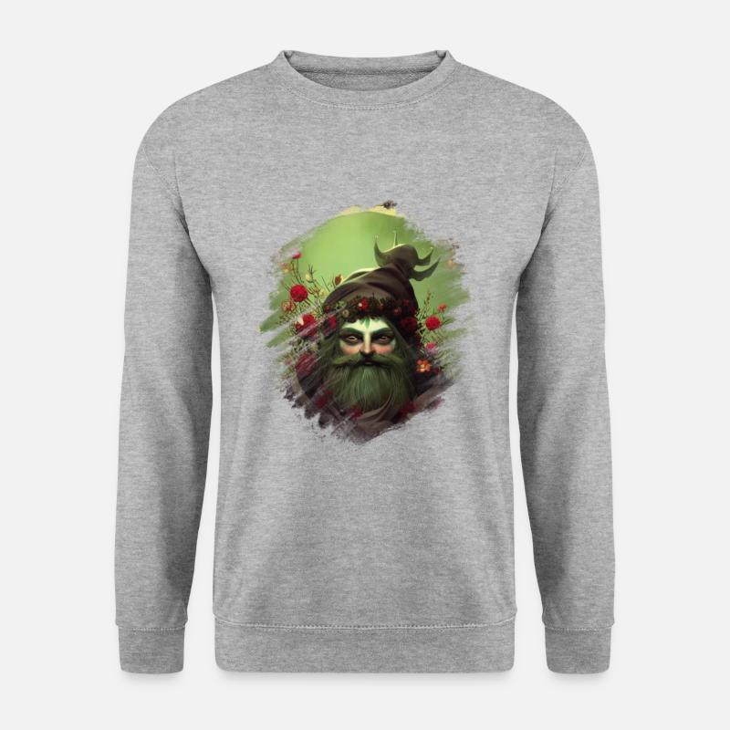Fantasy Horror - Unisex Pullover - Weißgrau meliert
