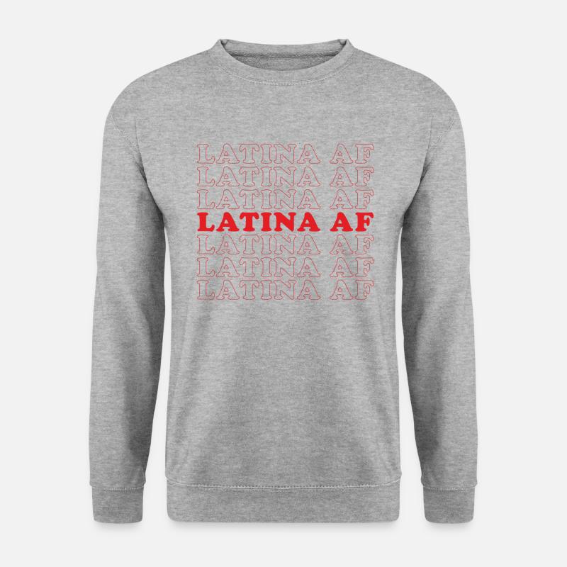 Latina Af - Unisex Pullover - Weißgrau meliert