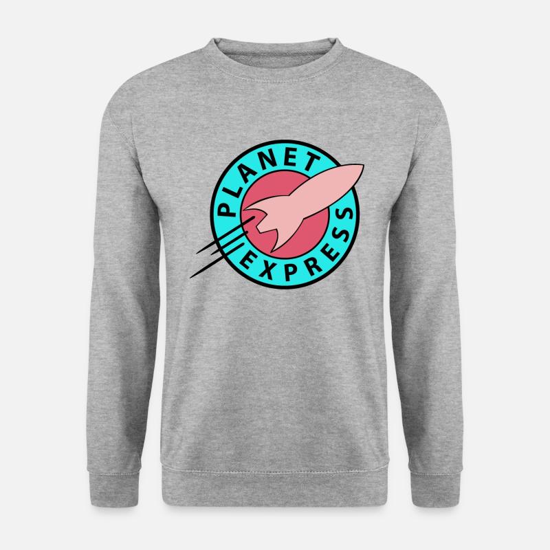 Futurama Planet Express Cool Rétro - Sweat-shirt Unisexe - gris chiné