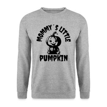 Halloween Little Cute Pumpkin Baby Pumpkin - Unisex Sweatshirt - salt & pepper - Front - Alina (178cm) & Michal (187cm)