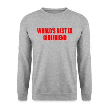 worlds best ex girlfriend - Sweat-shirt Unisexe - gris chiné - Devant - Alina (178cm) & Michal (187cm)
