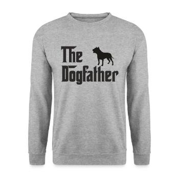 the dogfather - Unisex Sweatshirt - salt & pepper - Front - Alina (178cm) & Michal (187cm)