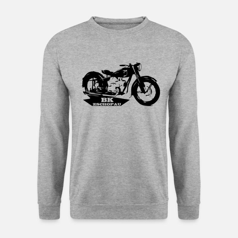 MZ BK Zschopau - Unisex Pullover - Weißgrau meliert