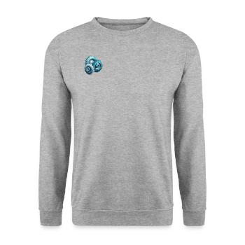 Engrenages Polygone - Sweat-shirt Unisexe - gris chiné - Devant - Alina (178cm) & Michal (187cm)