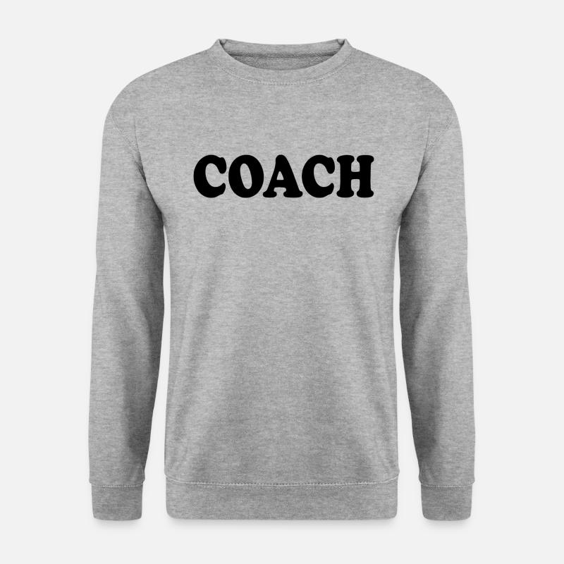 Coach - Unisex Pullover - Weißgrau meliert