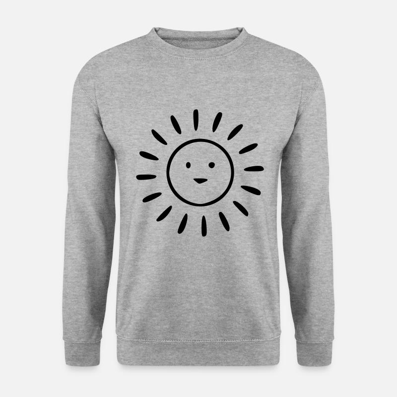 Sun Drawing Nature Sketch black - Unisex Sweatshirt - salt & pepper