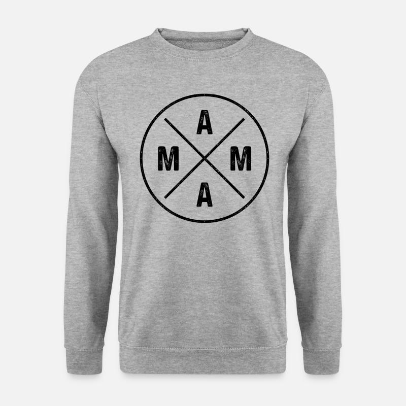 Mama - Unisex Pullover - Weißgrau meliert