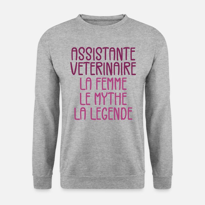 Assistante Veterinaire - Sweat-shirt Unisexe - gris chiné
