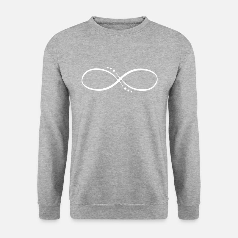 Infinity symbol infinity infinity symbol - Unisex Sweatshirt - salt & pepper