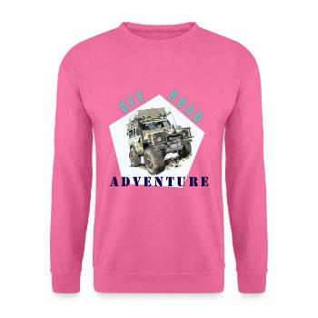 Offroad-Auto Oldtimer alter Retro-Klassiker - Unisex Pullover - Pink - Vorne