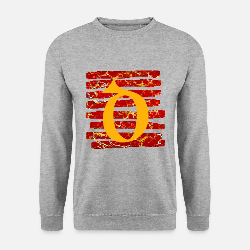 rayures e 232 d - Sweat-shirt Unisexe - gris chiné