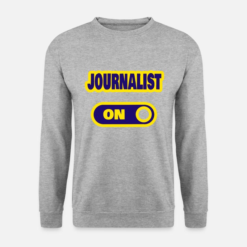 journalist - Unisex Pullover - Weißgrau meliert