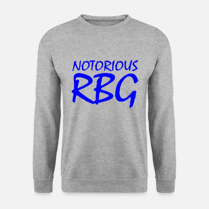 Notorious rbg - Unisex Pullover - Weißgrau meliert
