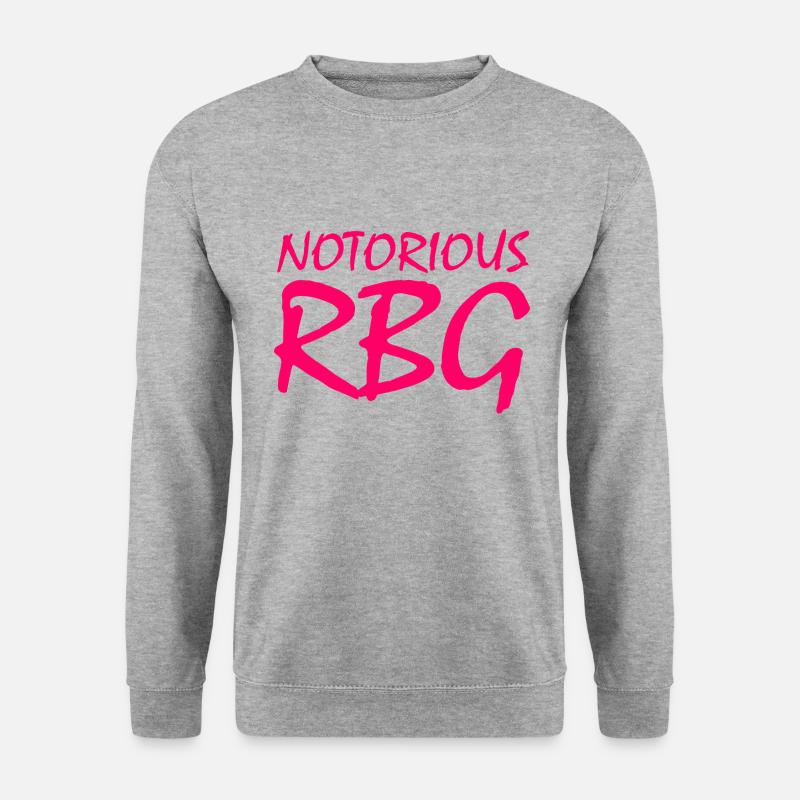 NOTORIOUS RBG - Unisex Pullover - Weißgrau meliert