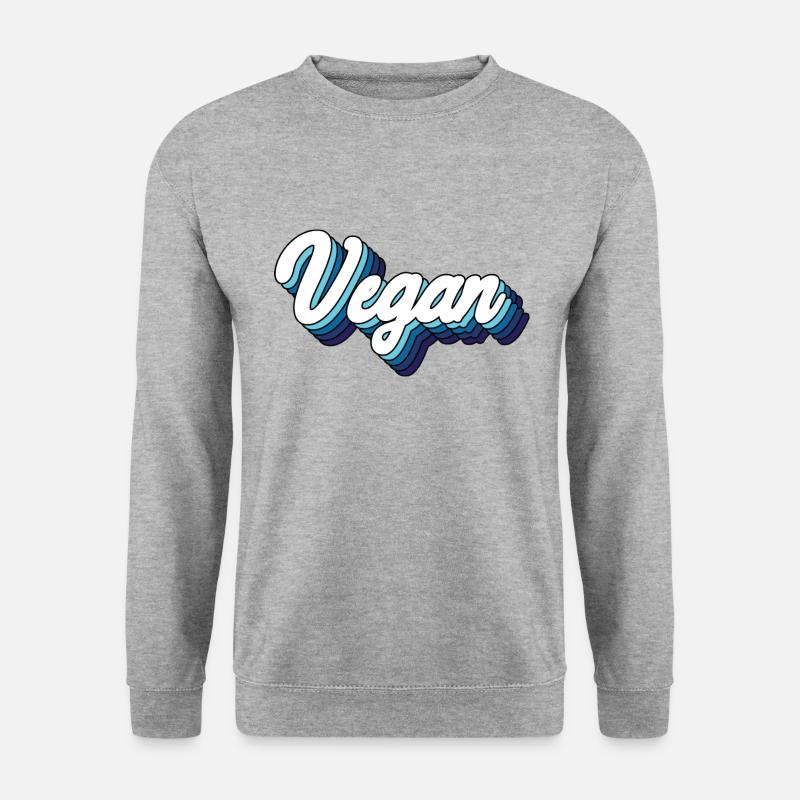 Vegan - Unisex Pullover - Weißgrau meliert
