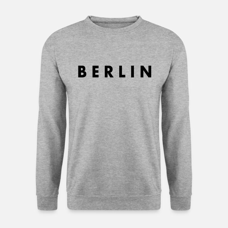 Berlin - Unisex Pullover - Weißgrau meliert