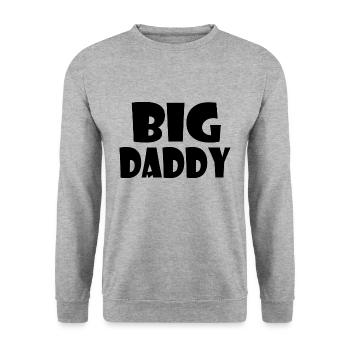BIG DADDY - Sweat-shirt Unisexe - gris chiné - Devant - Alina (178cm) & Michal (187cm)