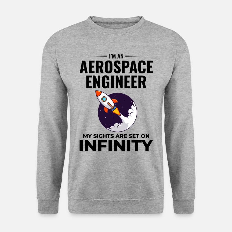 Aerospace Engineer Astronautical Rocket Scientist - Unisex Sweatshirt - salt & pepper