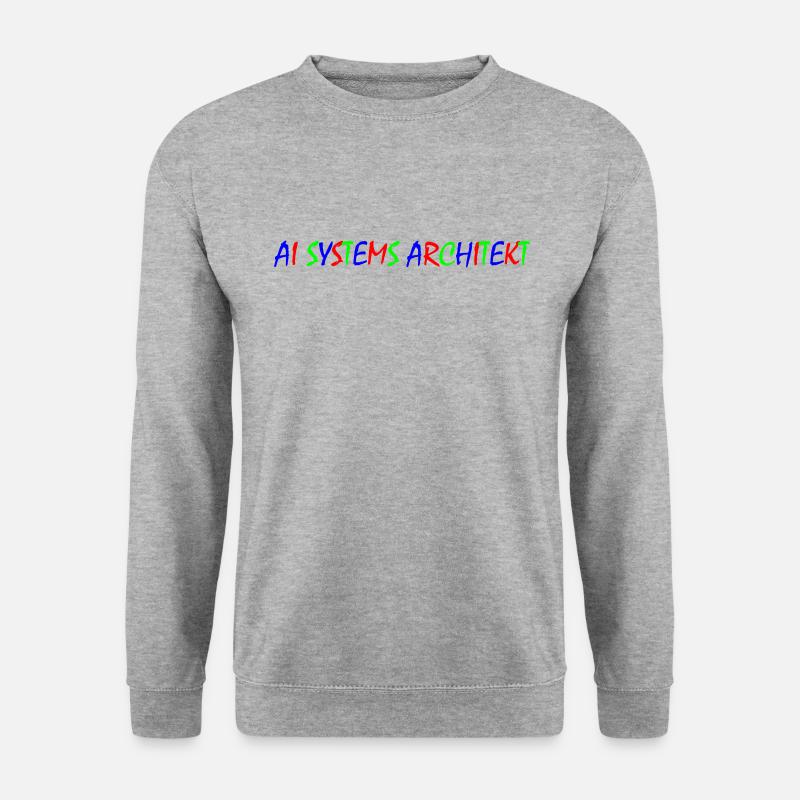 AI Systems Architekt - Unisex Pullover - Weißgrau meliert