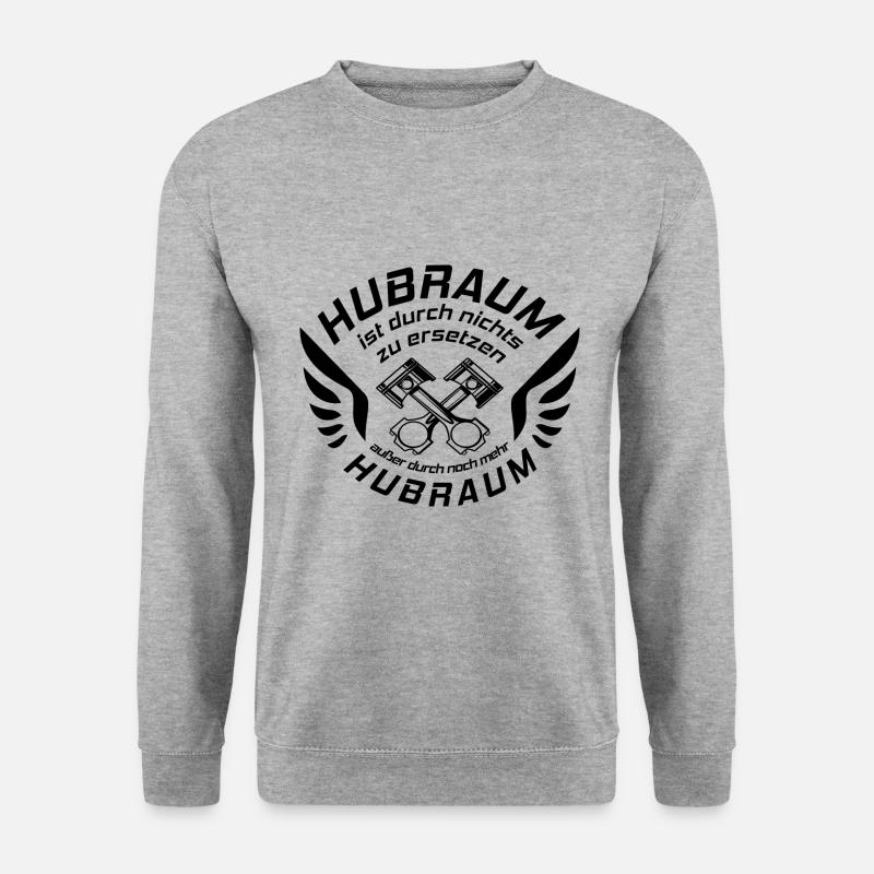 V8 Motor Engine US Car Muscle Car Hubraum Pick Up - Unisex Pullover - Weißgrau meliert