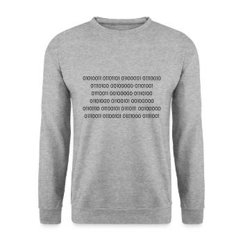 Brillance binaire : Smart is the New Sexy - Sweat-shirt Unisexe - gris chiné - Devant - Alina (178cm) & Michal (187cm)