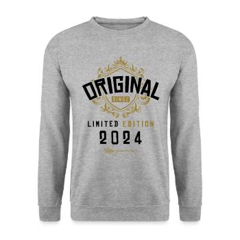 Anniversaire édition limitée 2024 - Sweat-shirt Unisexe - gris chiné - Devant - Alina (178cm) & Michal (187cm)