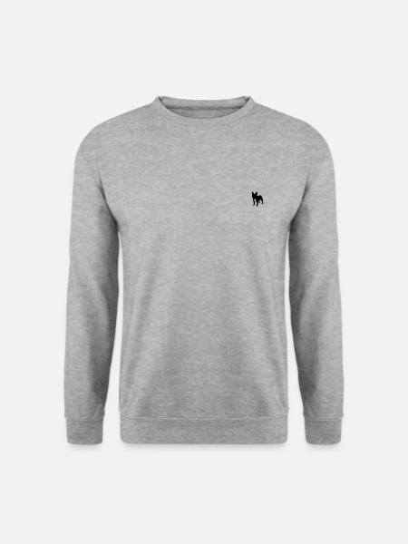 Bouledogue français - Sweat-shirt Unisexe - gris chiné