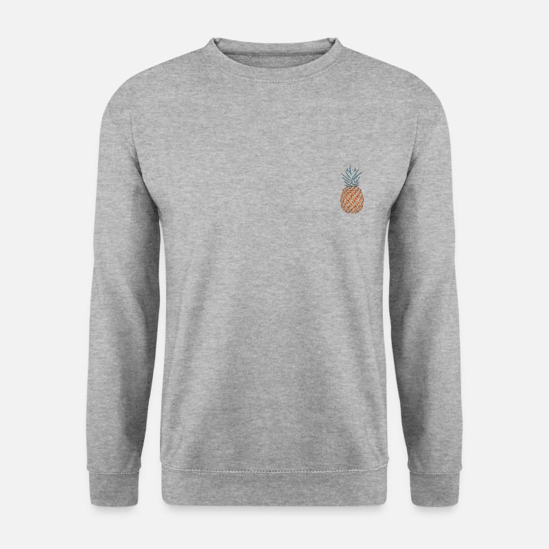 Ananas Vektor - Unisex Pullover - Weißgrau meliert