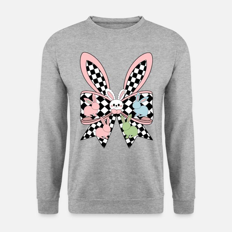 Easter Bunny - Unisex Pullover - Weißgrau meliert
