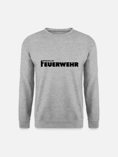 Freiwillige Feuerwehr - Unisex Pullover - Weißgrau meliert
