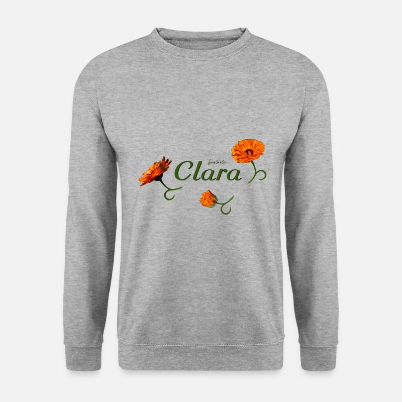 Clara's birthday Clara - Unisex Sweatshirt - salt & pepper