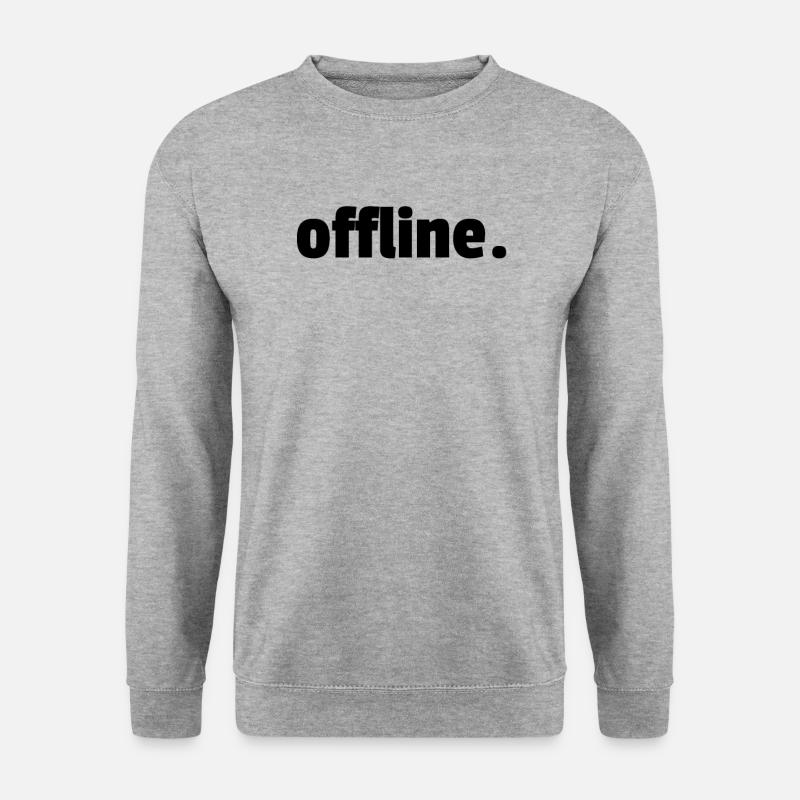 Offline. - Unisex Pullover - Weißgrau meliert