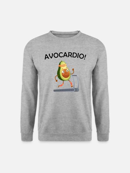 Avocardio t-shirt humor message lawyer gift - Unisex Sweatshirt - salt & pepper