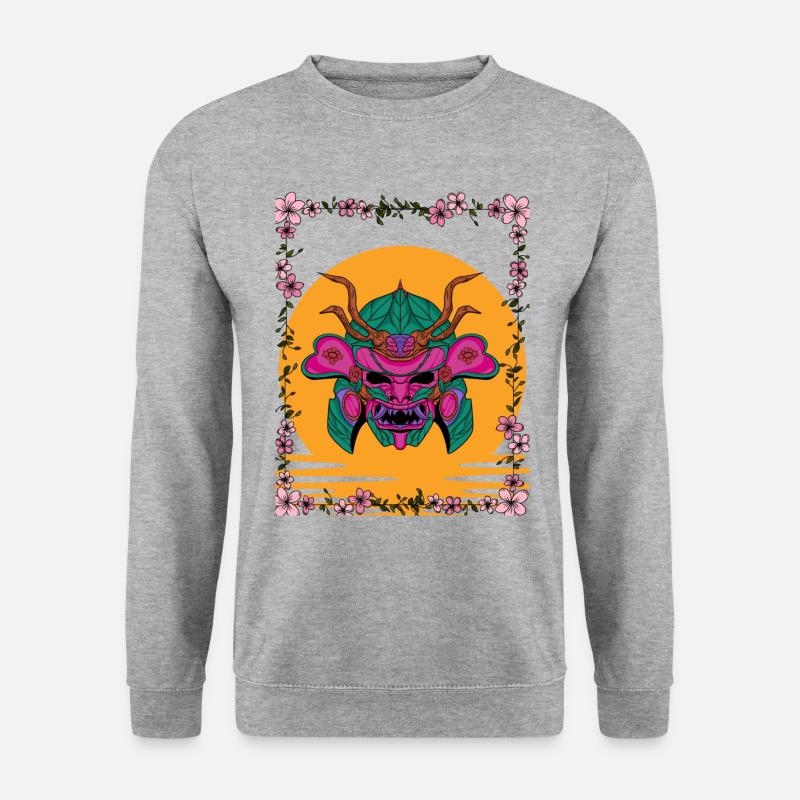 Flowers Samurai - Unisex Sweatshirt - salt & pepper