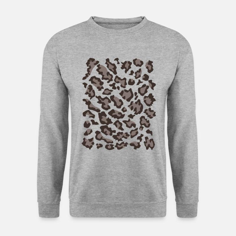 Snow leopard pattern dark - Unisex Sweatshirt - salt & pepper