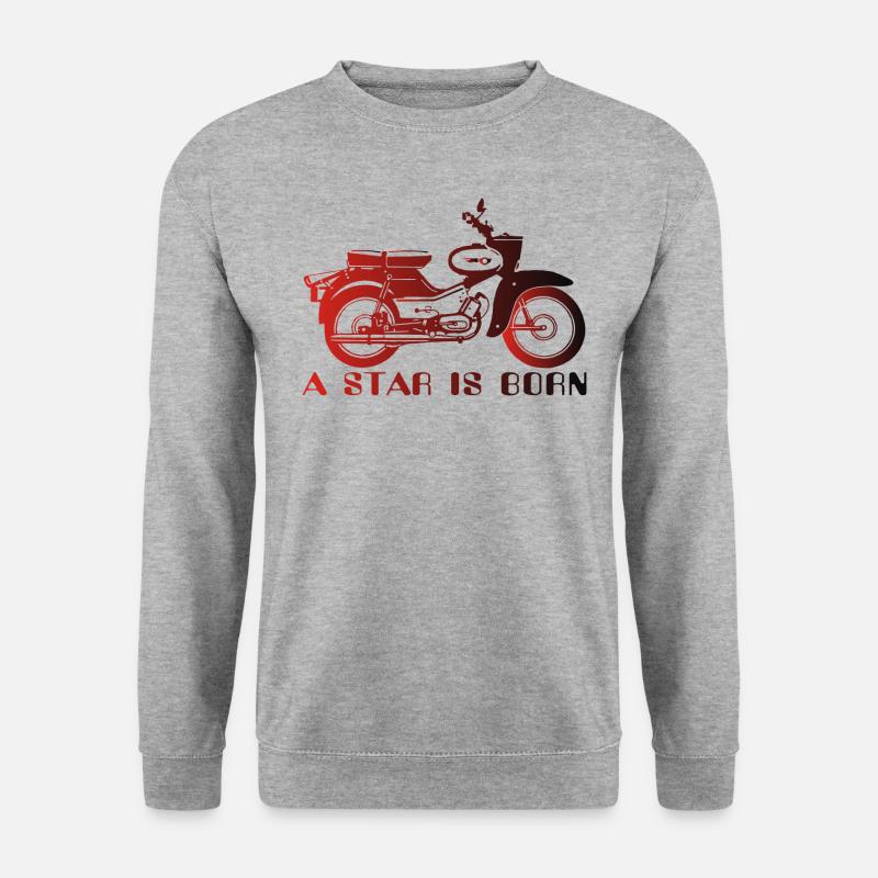 Simson Star is Born - Unisex Pullover - Weißgrau meliert