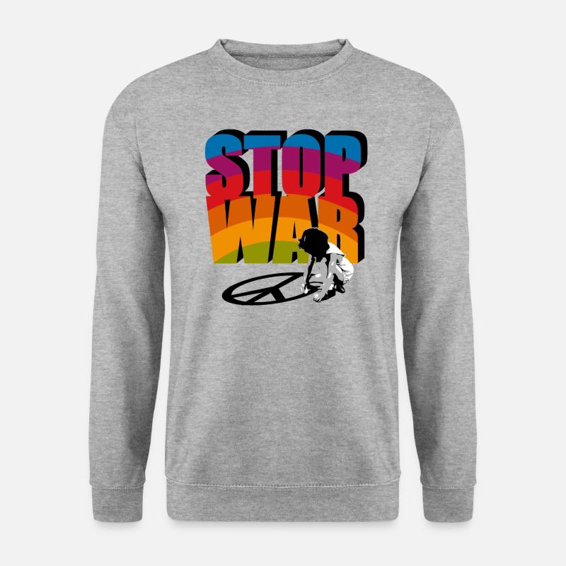Stop War - Unisex Sweatshirt - salt & pepper