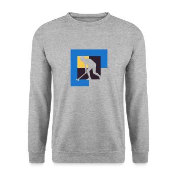 Hockey sur gazon Hockey sur gazon intérieur - Sweat-shirt Unisexe - gris chiné - Devant - Alina (178cm) & Michal (187cm)