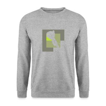 Hockey sur glace Hockey sur glace - Sweat-shirt Unisexe - gris chiné - Devant - Alina (178cm) & Michal (187cm)