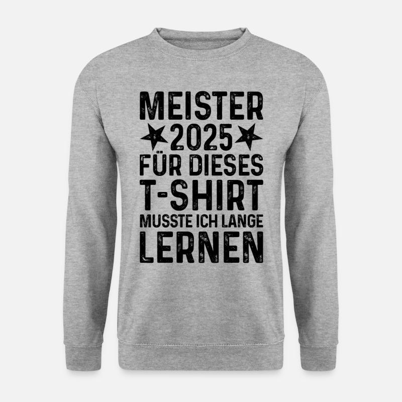 Meister 2025 - Unisex Pullover - Weißgrau meliert