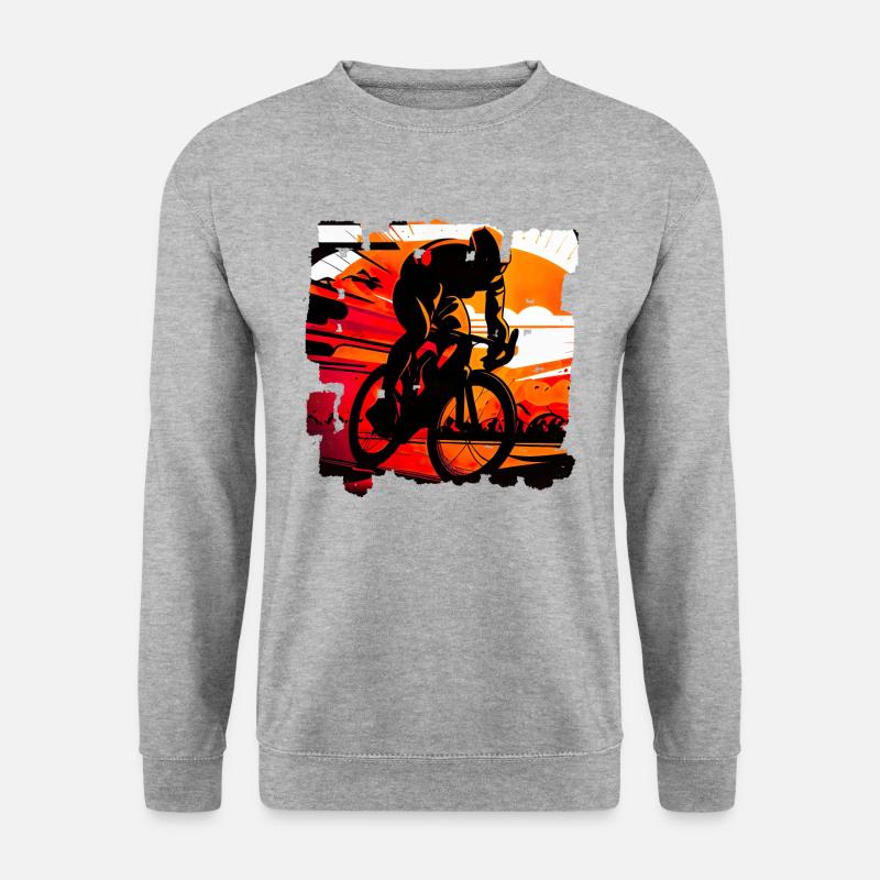 Es gibt verschiedene Arten von Radrennen - Unisex Pullover - Weißgrau meliert