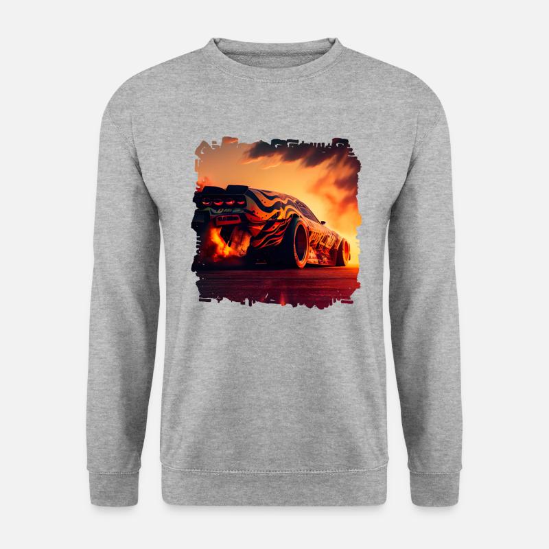 La course d’accélération est un sport automobile - Sweat-shirt Unisexe - gris chiné